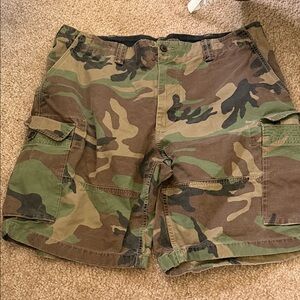 Polo by Ralph Lauren Camouflage Cargo Shorts - Green/Brown